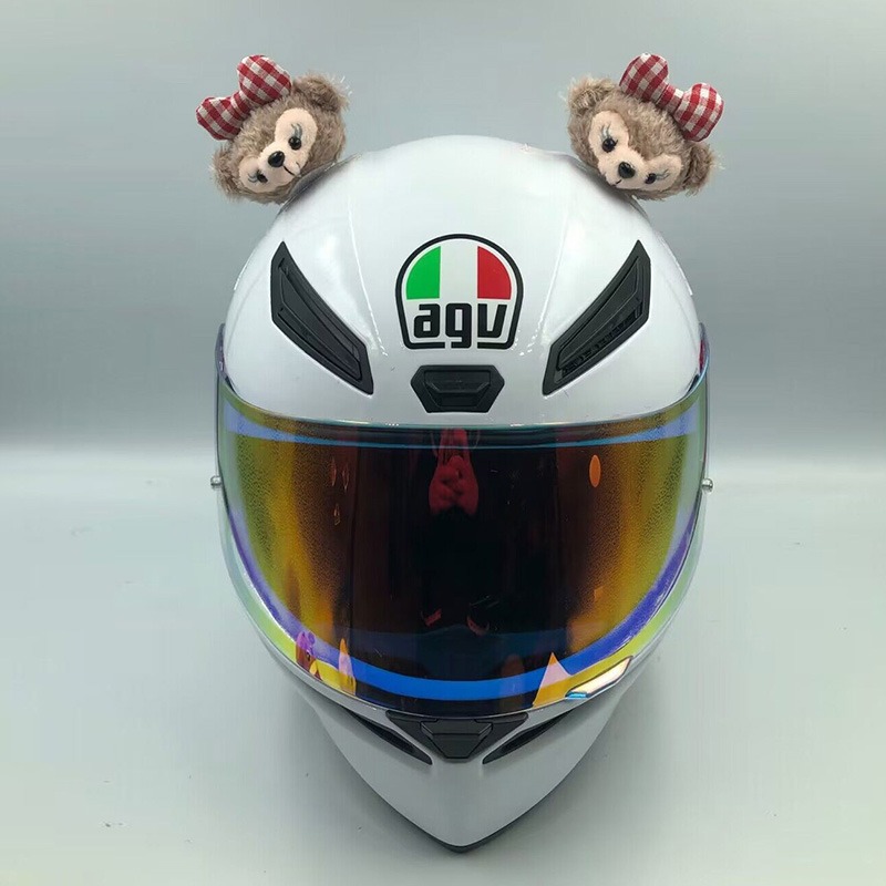 Motuoche Helmet Decoration Cat Ears Doll Motorcycle Electric Car Accessories (Dəbilqə (Kaska) aksesuarları) - shelliemay-doll-pair