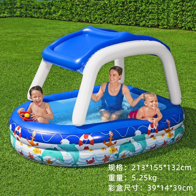 Piscina Inflable de PVC para Bebés, Juguete Infantil de Verano, Divertida y Suave