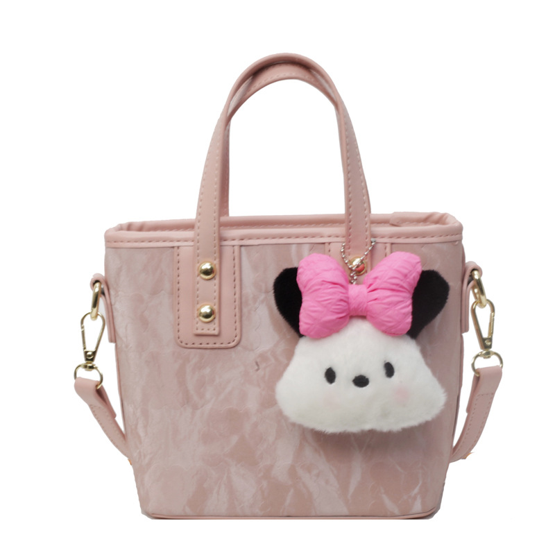 Bolsa de cubo de mano de moda coreana para mujeres primavera y verano 2024 nuevo nicho casual de moda universal mochila de hombro