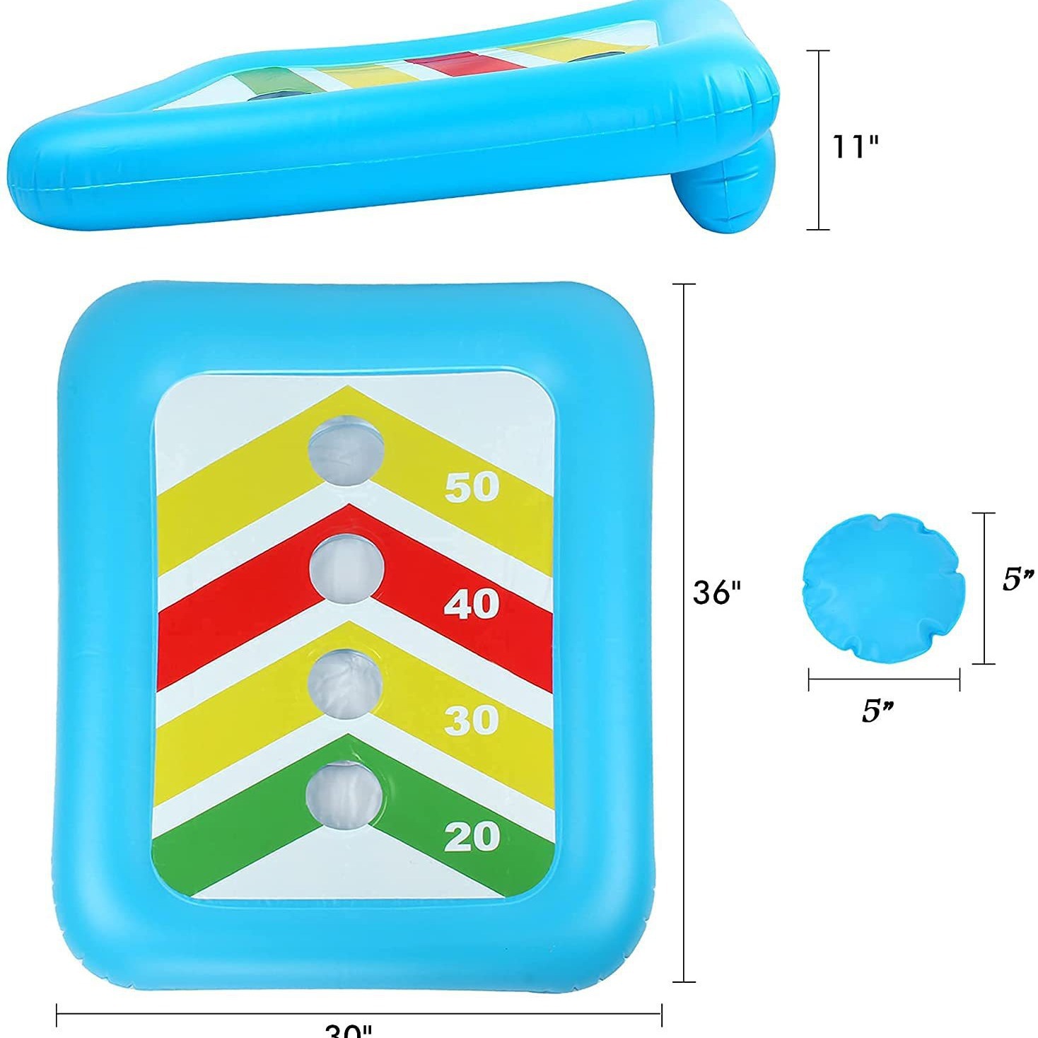 Inflatable Pool Toss Game Kids Adults Pool Toys Outdoor Beanbag Toss Beach Play Toys