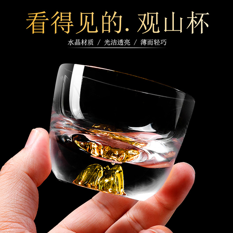 Tea Cup Guest Cup Anti-scalding Large New Chinese Crystal Tea Cup High-grade Handmade Exquisite 60ml Master Cup Personal