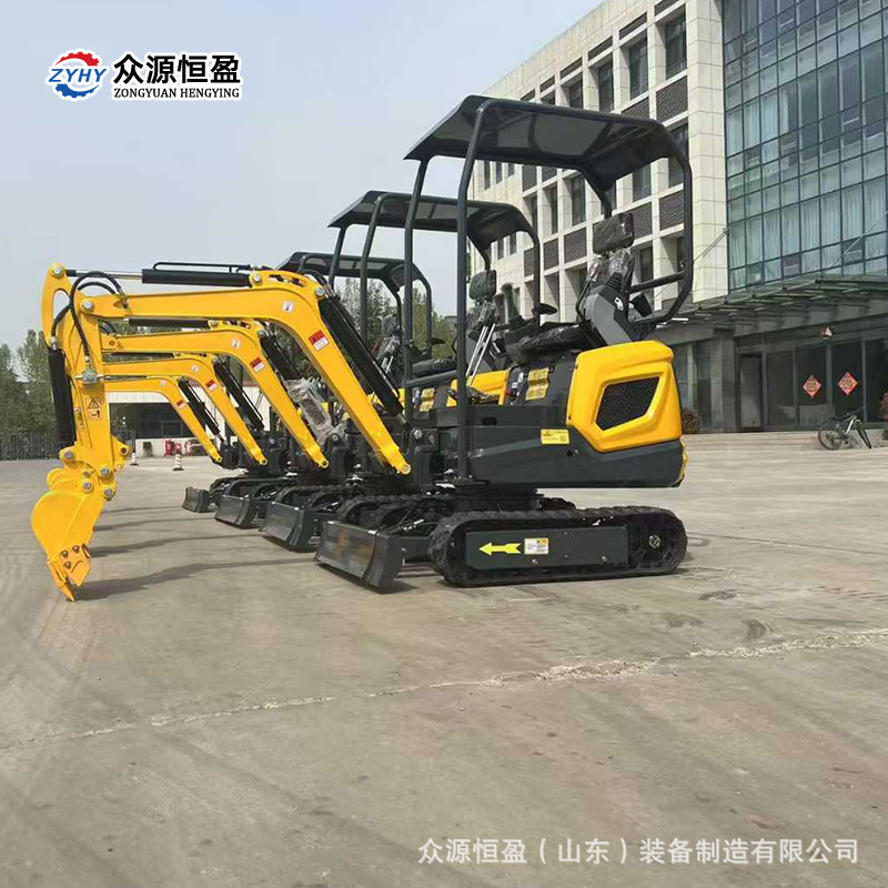 众源工厂履带式挖掘机 12型室内拆除市政工程挖土开沟挖掘机