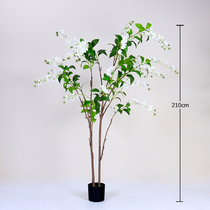 Planta Artificial de Jazmín en Maceta de Plástico para Sala de Estar image 10