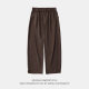 Three-dimensional Pleated Design Casual Pants Men's Spring and Summer New Draped All-match Trousers Retro Loose Side-split Trousers