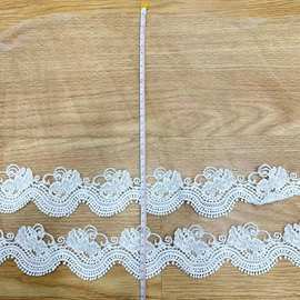 网纱水溶小花条码 可穿丝带服装服饰连衣裙腰饰帽子配饰 水溶花边