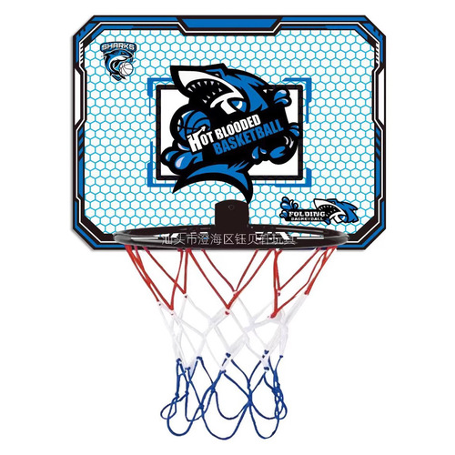 Collapsible basketball hoop indoor and outdoor shooting, no drilling basketball backboard, sports children wall-mounted hoop for boys