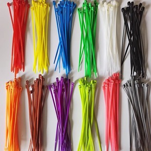 Nylon plastic tie buckle strong cable tie with rope wire binding with retainer self-locking cable tie with black and white color