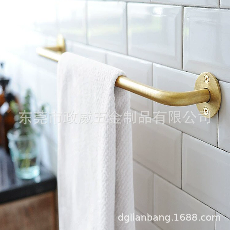 Brass towel, modern and minimalistic hanging rod, pendant
