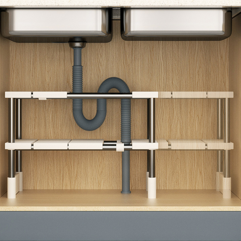 Cocina retráctil lavabo de recipiente estante de almacenamiento estante de almacenamiento estante estante de almacenamiento estante de estante de almacenamiento estante de estante de almacenamiento de cocina multifuncional