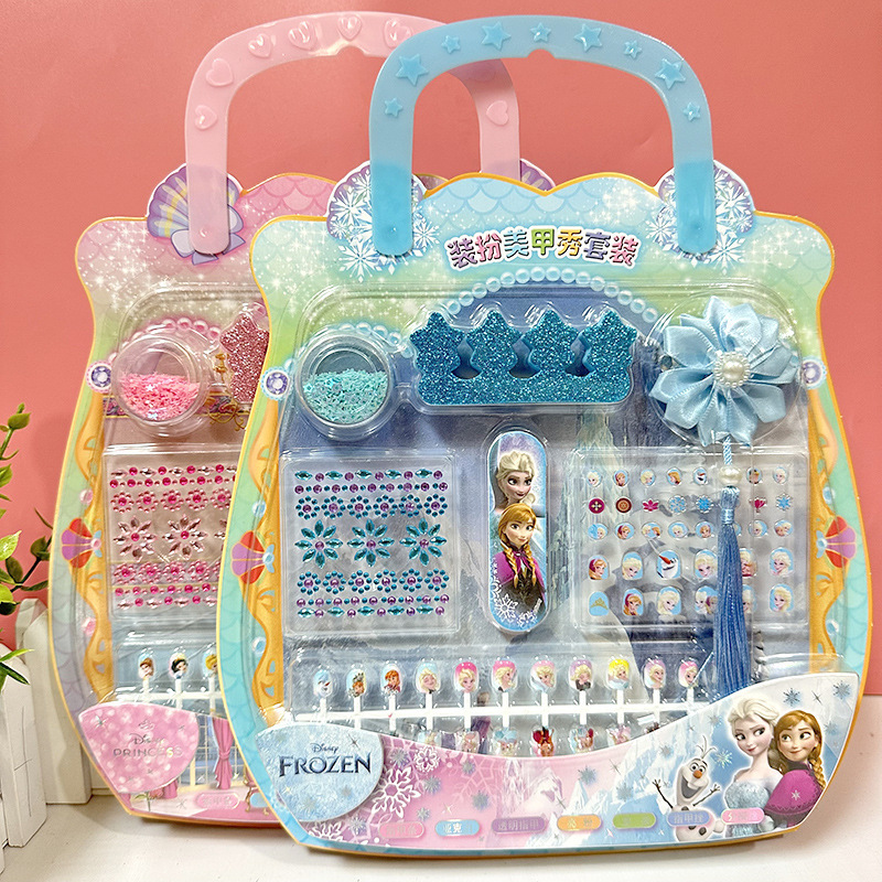 Children's Cartoon Nail Stickers Baby Girls Waterproof Long-lasting Safety Princess Nail Stickers Korean Three-dimensional Nail Stickers