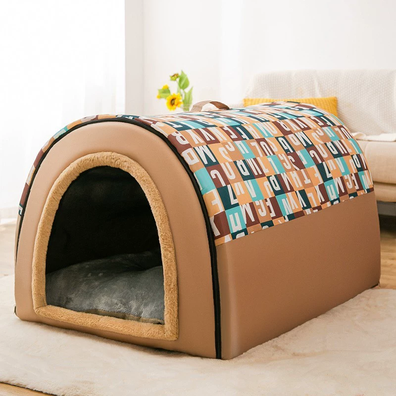 Large dog kennel winter warm dog house removable and washable dog bed four seasons large dog house type cat kennel pet supplies
