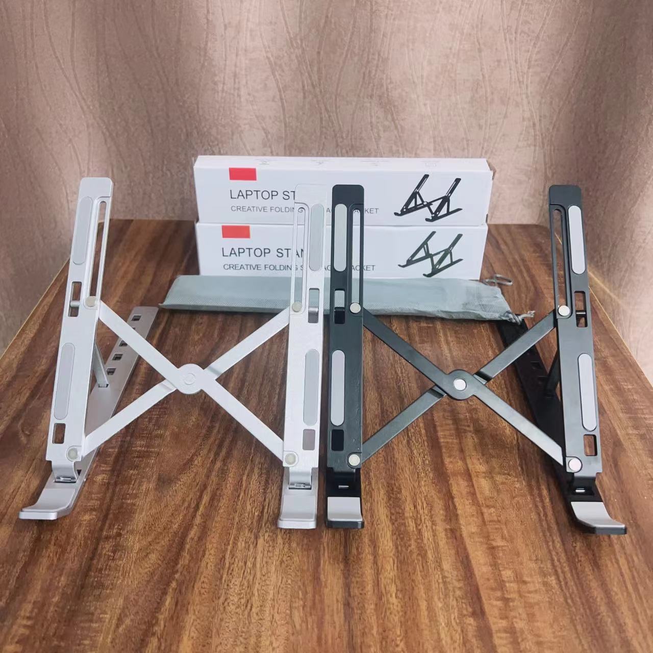 筆記本電腦桌面支架N3鋁合金摺疊升降便攜式底座散熱增高托架調節