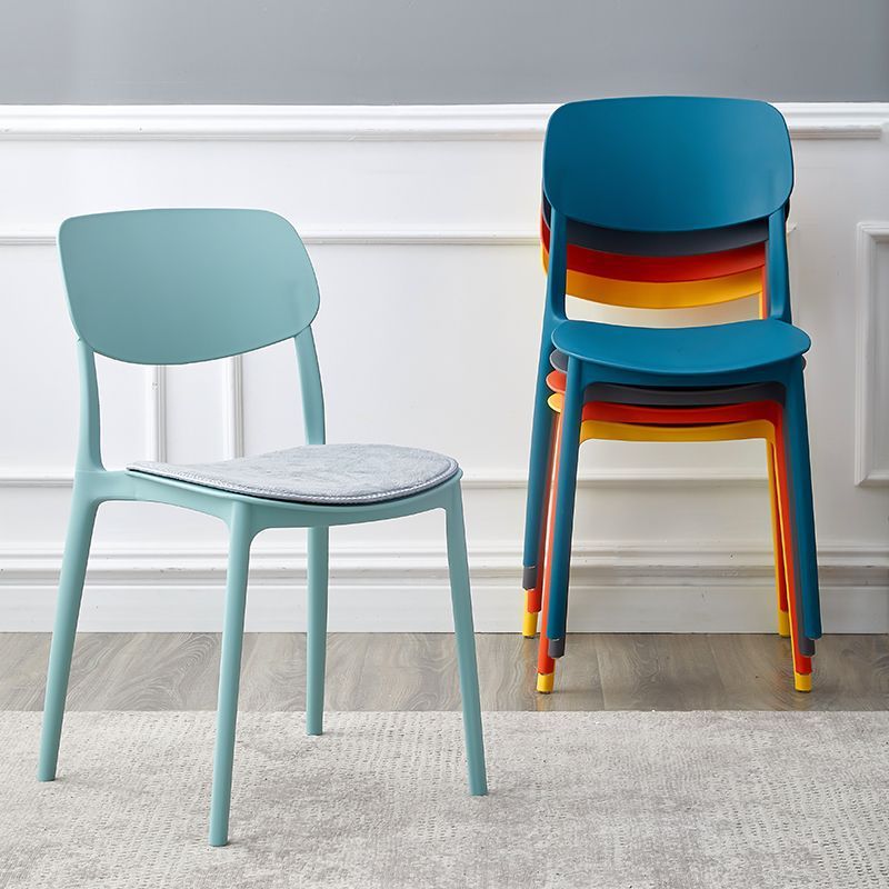 Nordic Style Dining Chair Thickened Household Plastic Modern Simple Negotiation Casual Desk Chair Stool Backrest Internet Celebrity Makeup Chair