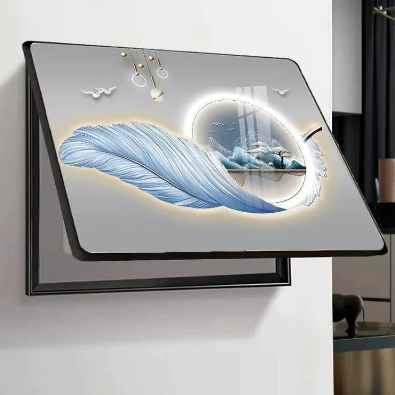 Декоративная роспись электрического счетчика, простая новая распределительная коробка, блокирующий электрический переключатель, современная перфорированная подвесная картина для гостиной, фреска