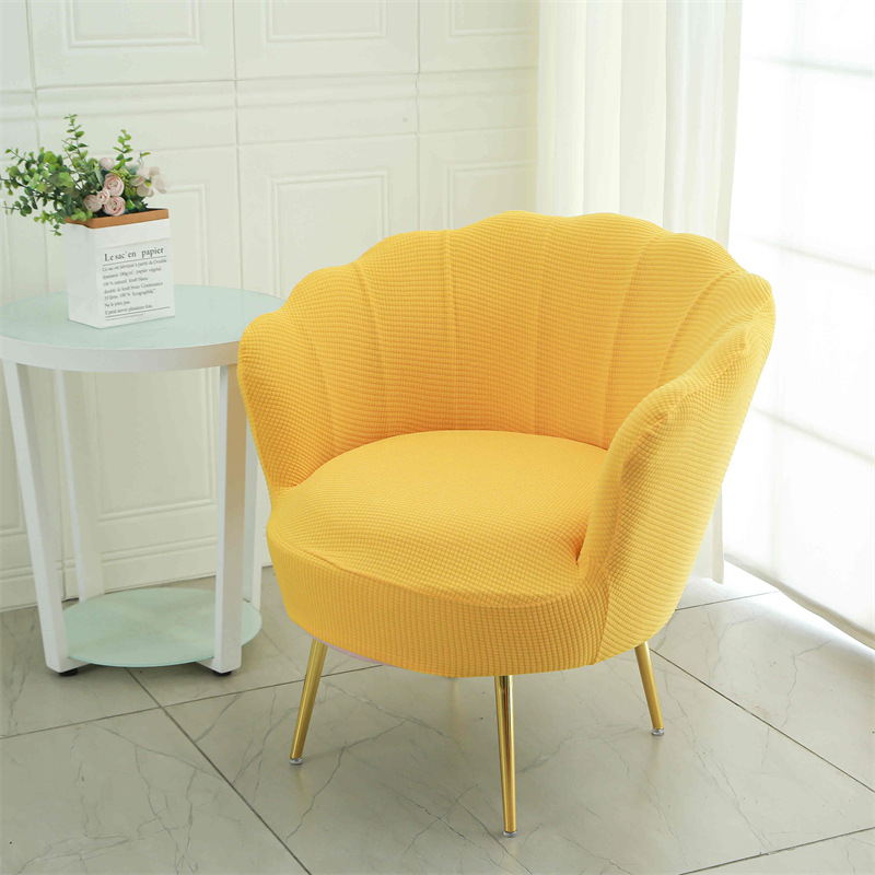 Cubierta de silla de pétalo nuevo jacquard elástico Four Seasons Universal maquillaje silla palillos cubierta arco anti-gato cero