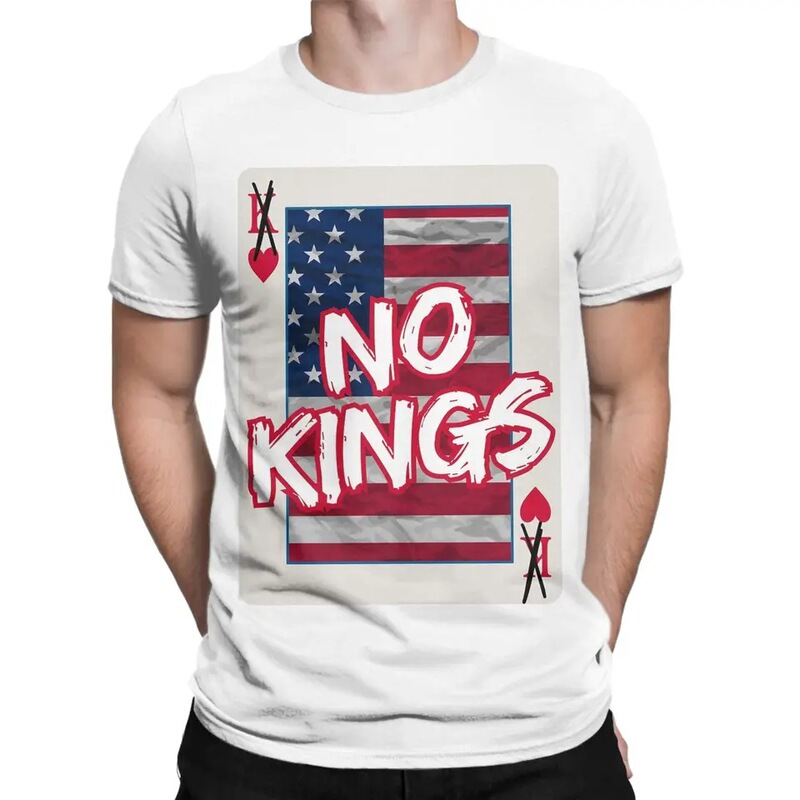 America Has No Kings Maga Men's T-Shirt Amazing Cotton T-Shirt Crew Neck Short Sleeve T-Shirt Gift Creative Clothing America Has No Kings Maga Men's T-Shirt Amazing Cotton T-Shirt Crew Neck Short Sleeve T-Shirt Gift Creative Clothing