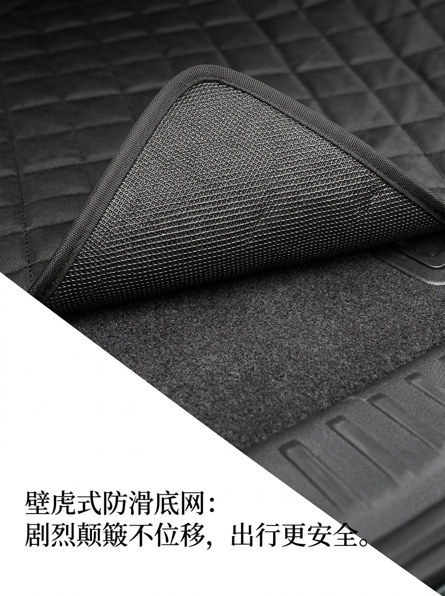 Cross-border exclusive car pet mat, anti-dirt, anti-scratch, wear-resistant, foldable, universal for car trunks