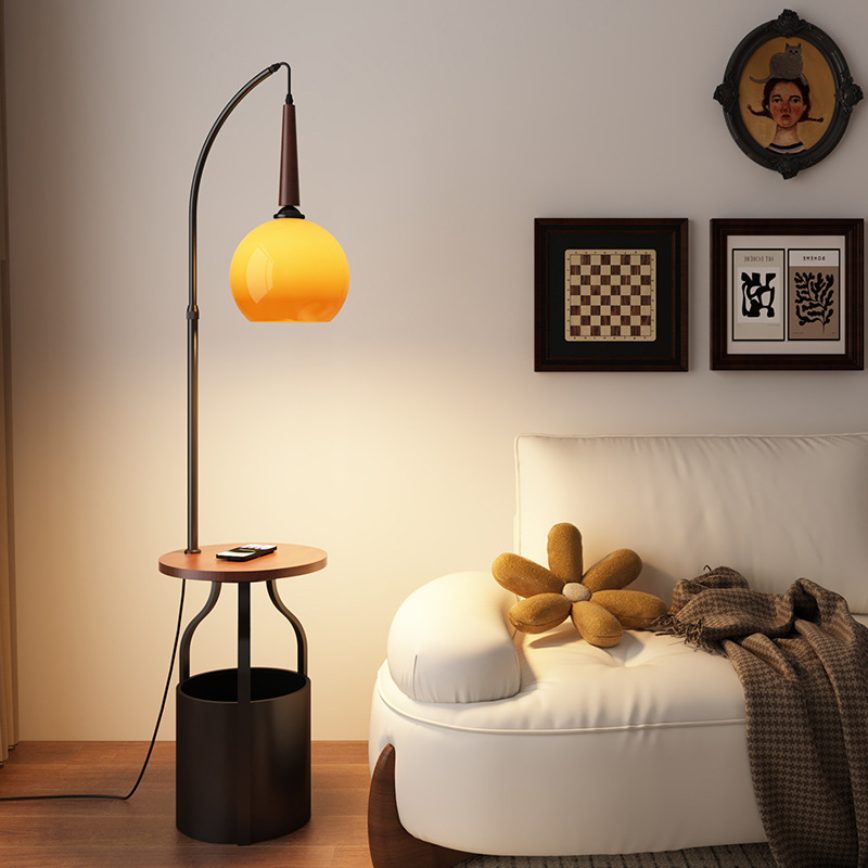 French-Style Vintage Storage Rack with Coffee Table, Living Room Sofa Floor Lamp, Light Luxury and Elegant Bedside Lamp, Standing Table Lamp French-Style Vintage Storage Rack with Coffee Table, Living Room Sofa Floor Lamp, Light Luxury and Elegant Bedside Lamp, Standing Table Lamp