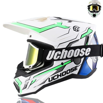 Standard 3C Motorcycle Off-Road | Motorcycle Safety Supplies - mecha-green-02-goggles-xs