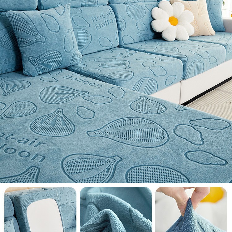 2023 nueva cubierta elástica del sofá cubierta trasera todo incluido cuatro estaciones universal antideslizante sofá cojín cubierta Toalla de tela cojín