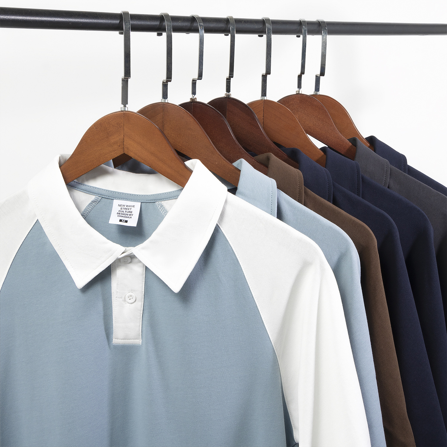 Camiseta de algodón personalizada de mangas cortas camiseta de polo de mujer de manga corta grupo de construcción de ropa de trabajo ropa de trabajo de hombro diseño de color combinado sensación de T