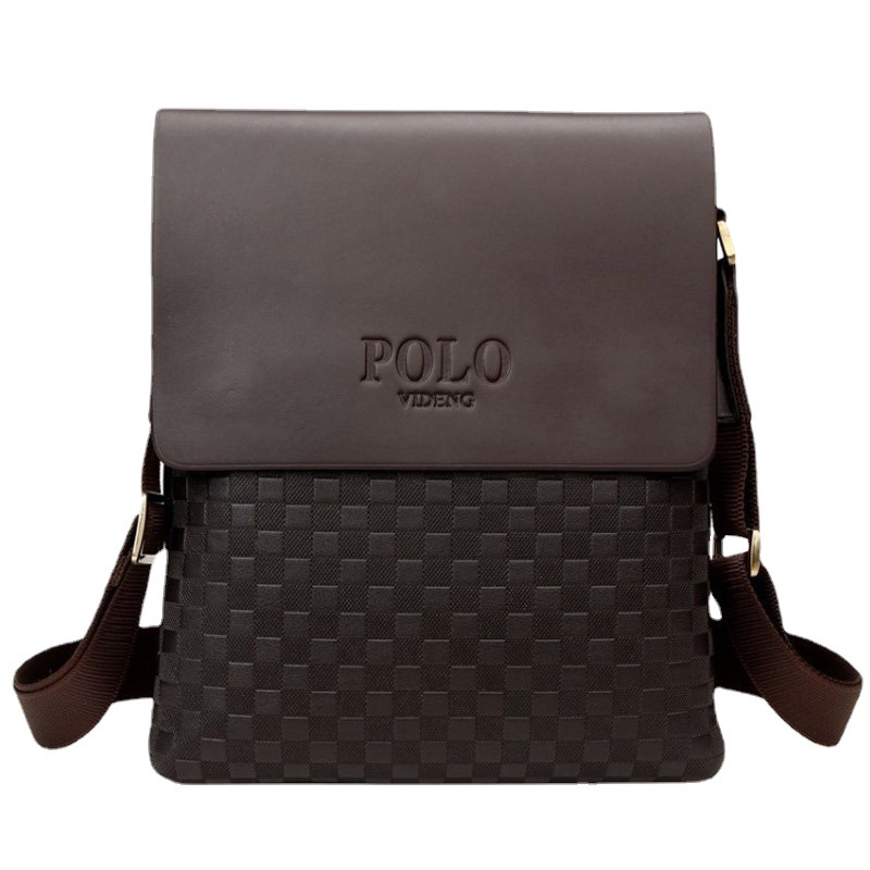 El comercio exterior de Europa y América Paul hombres bolsa de hombro bolsa colgante casual bolsa de mensajero retro de los hombres de moda maletín de transporte de mano PU