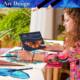 Amazon painting material 72 color round rod oily color pencil roll pen curtain suit color lead in stock wholesale