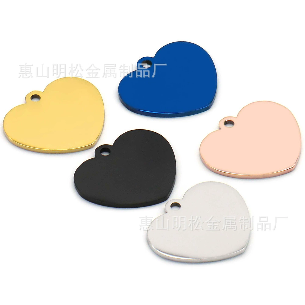 Брелки для собак Брелки для кошек Металлические собаки перечислены с надписью Домашние животные против потери шеи