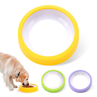 Pet cat dog feeding bowl small and medium-sized dog anti-knock dog bowl PP material easy to clean cross-border pet supplies wholesale