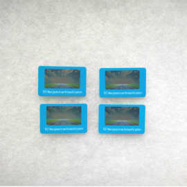 偏光镜测试图片英文偏光测试片飞机图案太阳镜测试卡厂家直供可印