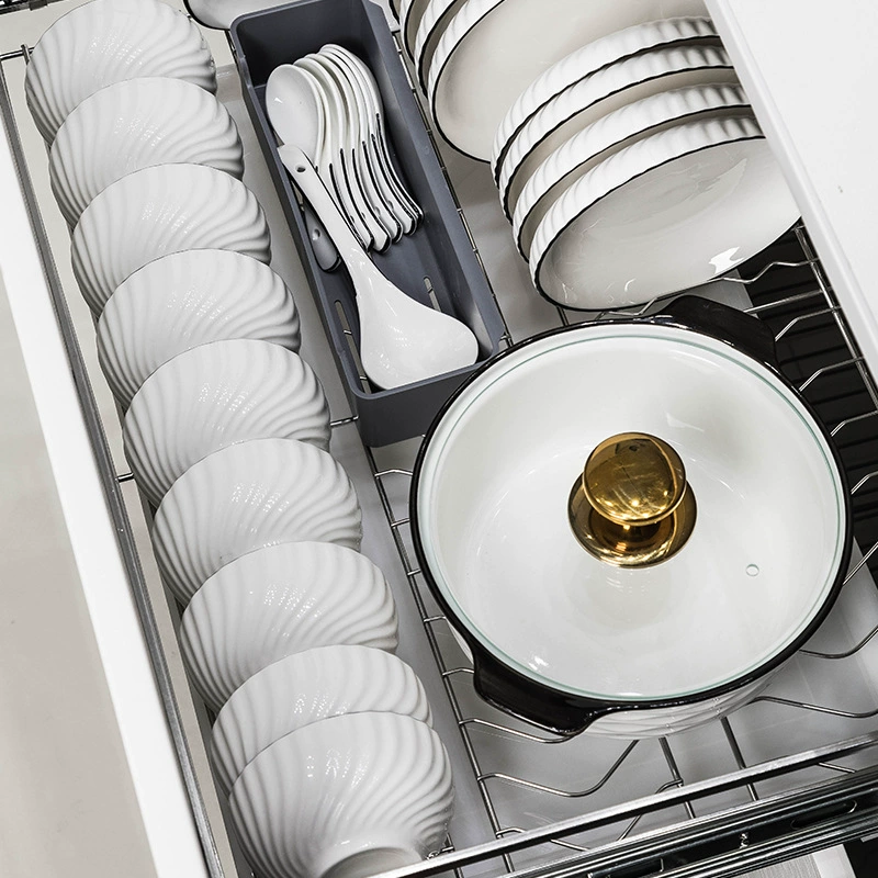 Ceramic tableware set, simple elegant high-quality design, multiple piece options 8–63 pcs