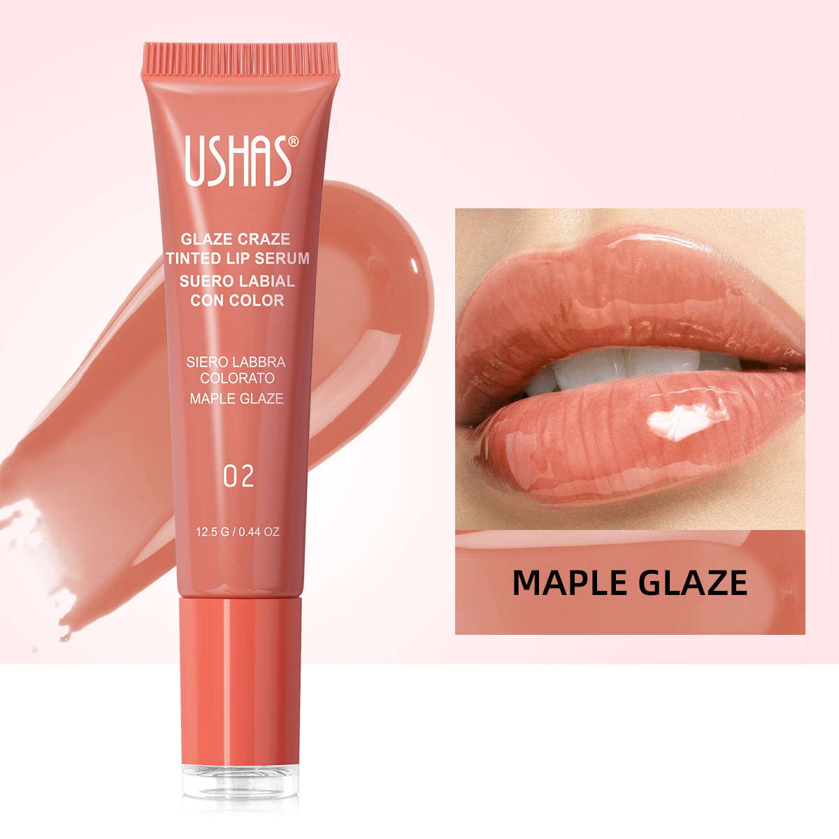 USHAS Europa y los Estados Unidos transfronterizos spot líquido esmalte labial hidratante esmalte labial sin taza de manguera esmalte labial