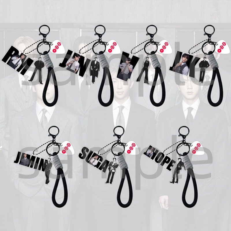 Bulletproof Jungkook Jimin V Jin Rm Jhope Suga Acrylic Keychain Backpack Pendant