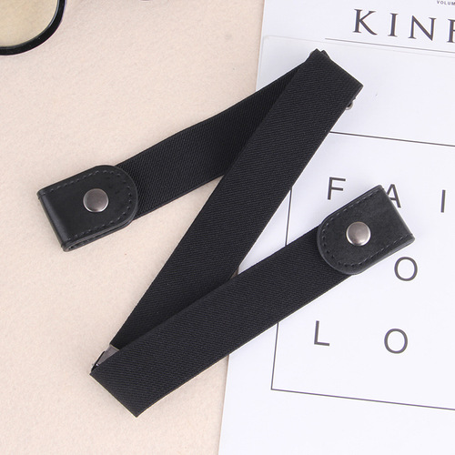 Jeans belt seamless elastic men's all-match invisible elastic women's punch-free decorative ins style lazy belt