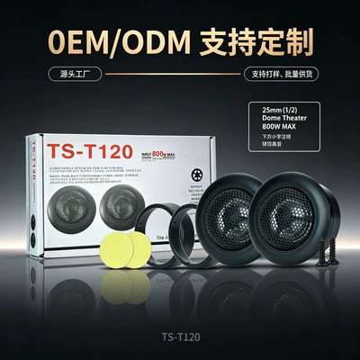 In-stock wholesale car audio speaker TS-T120 tweeter 2inch car-mounted small metal diaphragm tweeter speaker