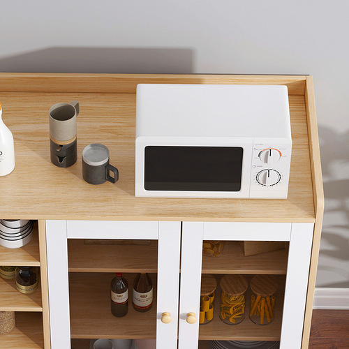 Kitchen cabinet simple sideboard wine cabinet integrated wall-mounted simple household small cabinet cupboard tea cabinet storage cabinet