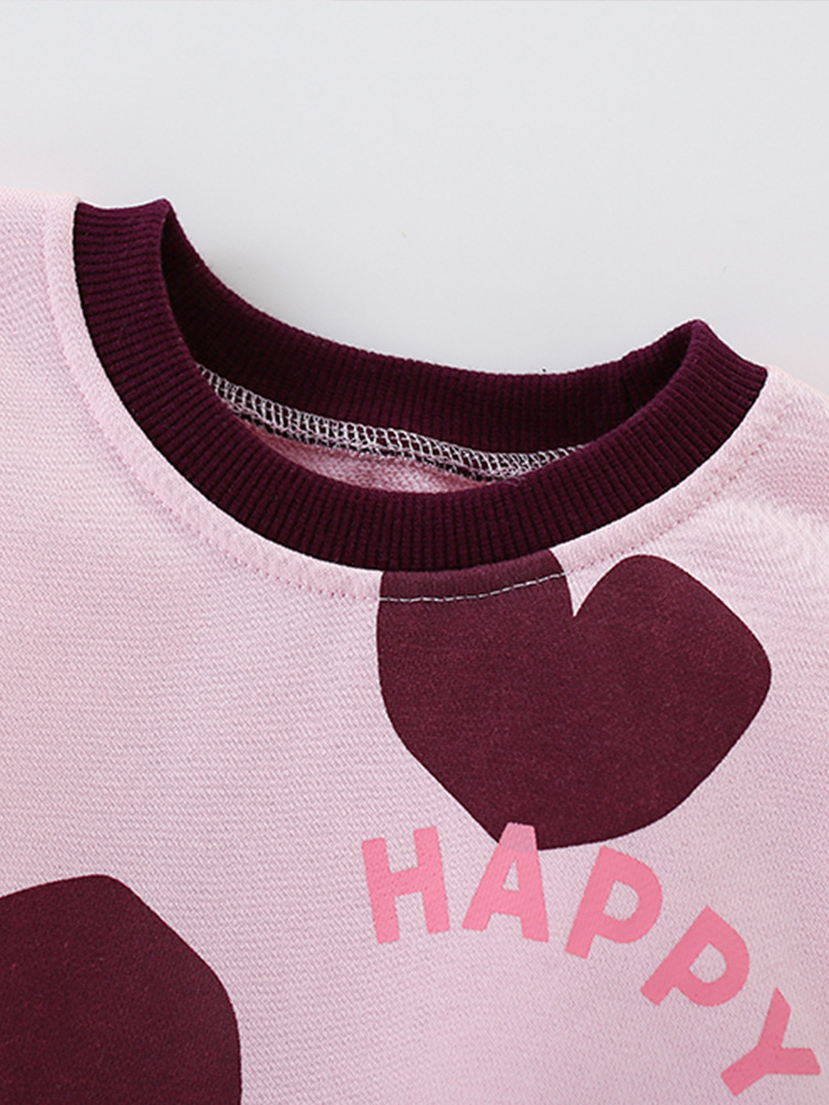 Malwee transfronterizo ropa de otoño ropa infantil chaqueta de otoño invierno nuevo estilo europeo y americano niños de cuello redondo manga larga hermosa impresión superior