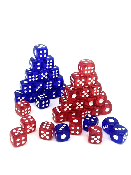 Factory direct 13mm high quality rounded transparent red blue dice chess color crystal KTV