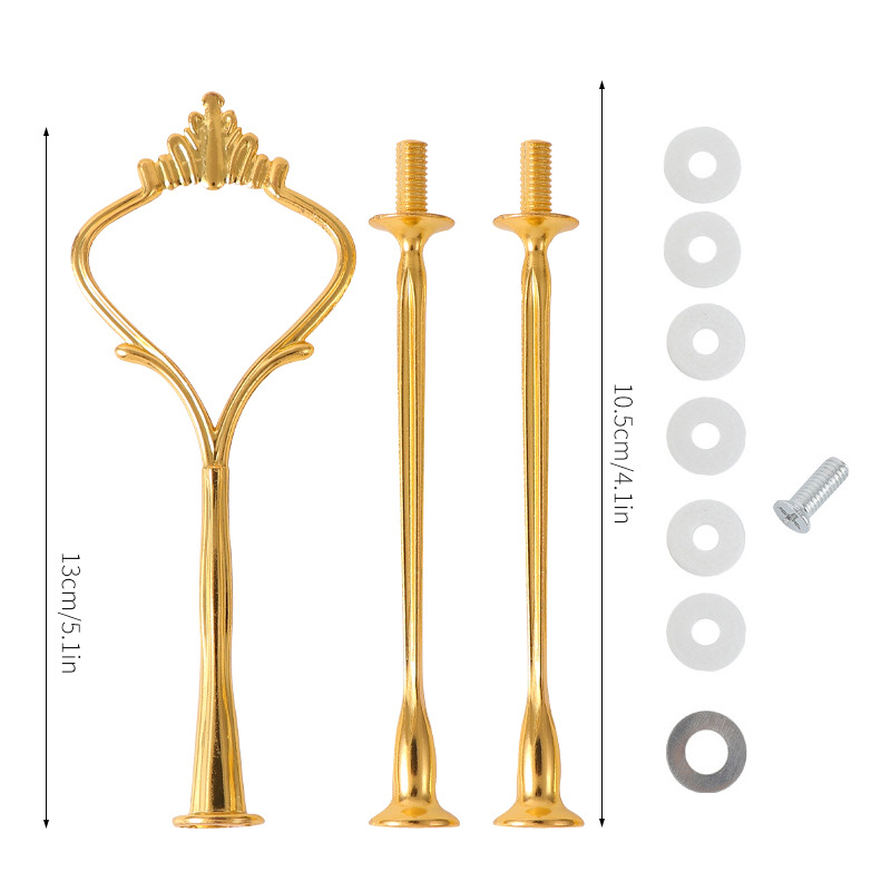 Nueva multi-capa de la Corona amor Ruyi placa estante europeo cumpleaños fiesta tarde té postre pastel placa cadena rack varilla