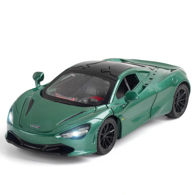 (Boxed) Simulated 1:32 Mclaren 720S Alloy Sports Car Model Ornament with Sound and Light Children's Toy (Boxed) Simulated 1:32 Mclaren 720S Alloy Sports Car Model Ornament with Sound and Light Children's Toy