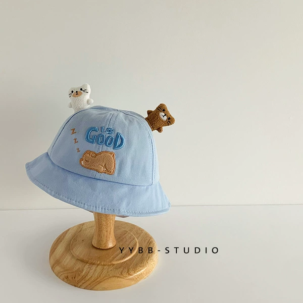 GOOD Sleeping Bear Fisherman Hat Blue