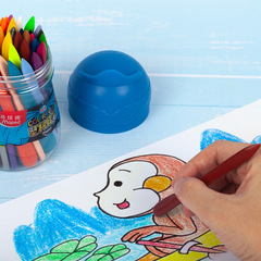 法國maped馬培德塑料蠟筆12色48色盒裝筒裝不髒手塗鴉彩色繪畫筆