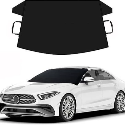 Car snow shield: Winter Windshield Rear Car Cover