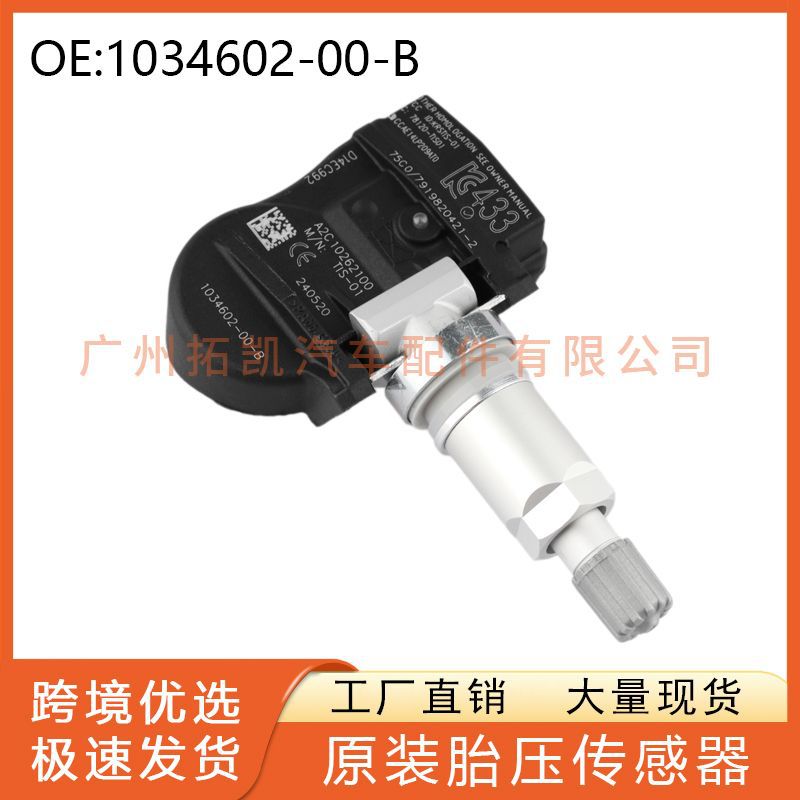 1034602-00-B/107481200B para el sensor de presión de neumáticos Tesla Model3