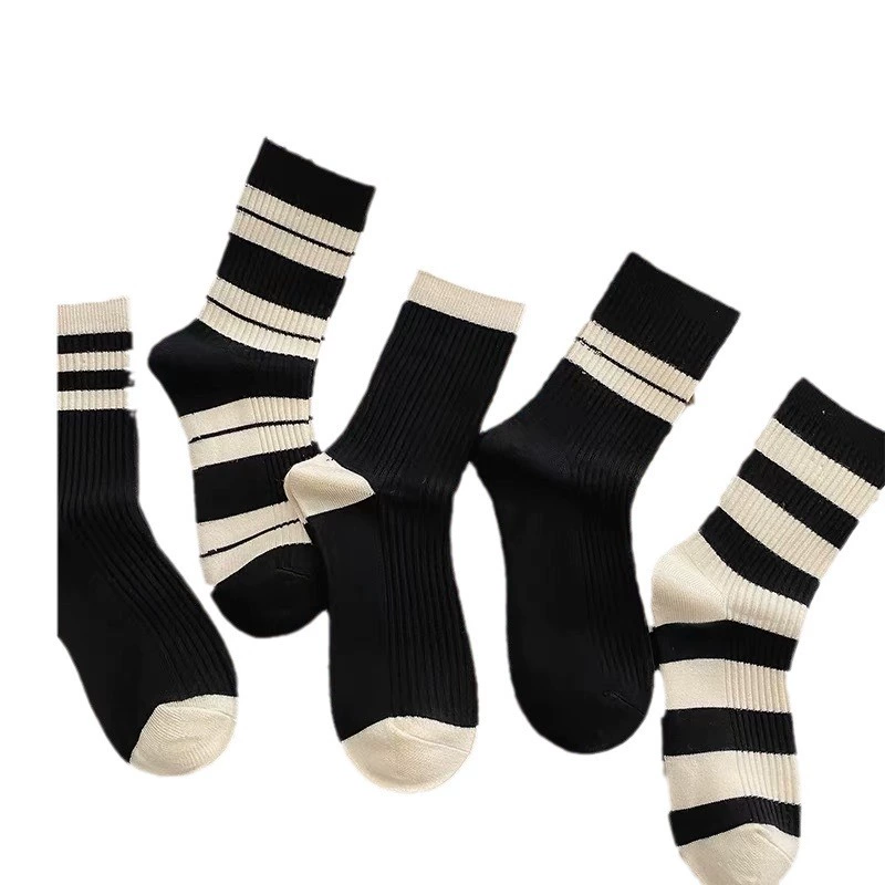 Demi-season socks, warm winter woolen cashmere for beloved, mid-length