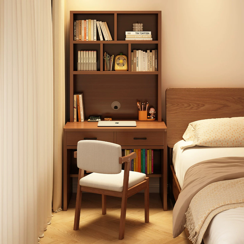 Desk and Bookshelf Integrated Table for Students, Home Study Writing Desk, Bedroom Office Computer Desk, Small Apartment Wall-Mounted Narrow Table Desk and Bookshelf Integrated Table for Students, Home Study Writing Desk, Bedroom Office Computer Desk, Small Apartment Wall-Mounted Narrow Table