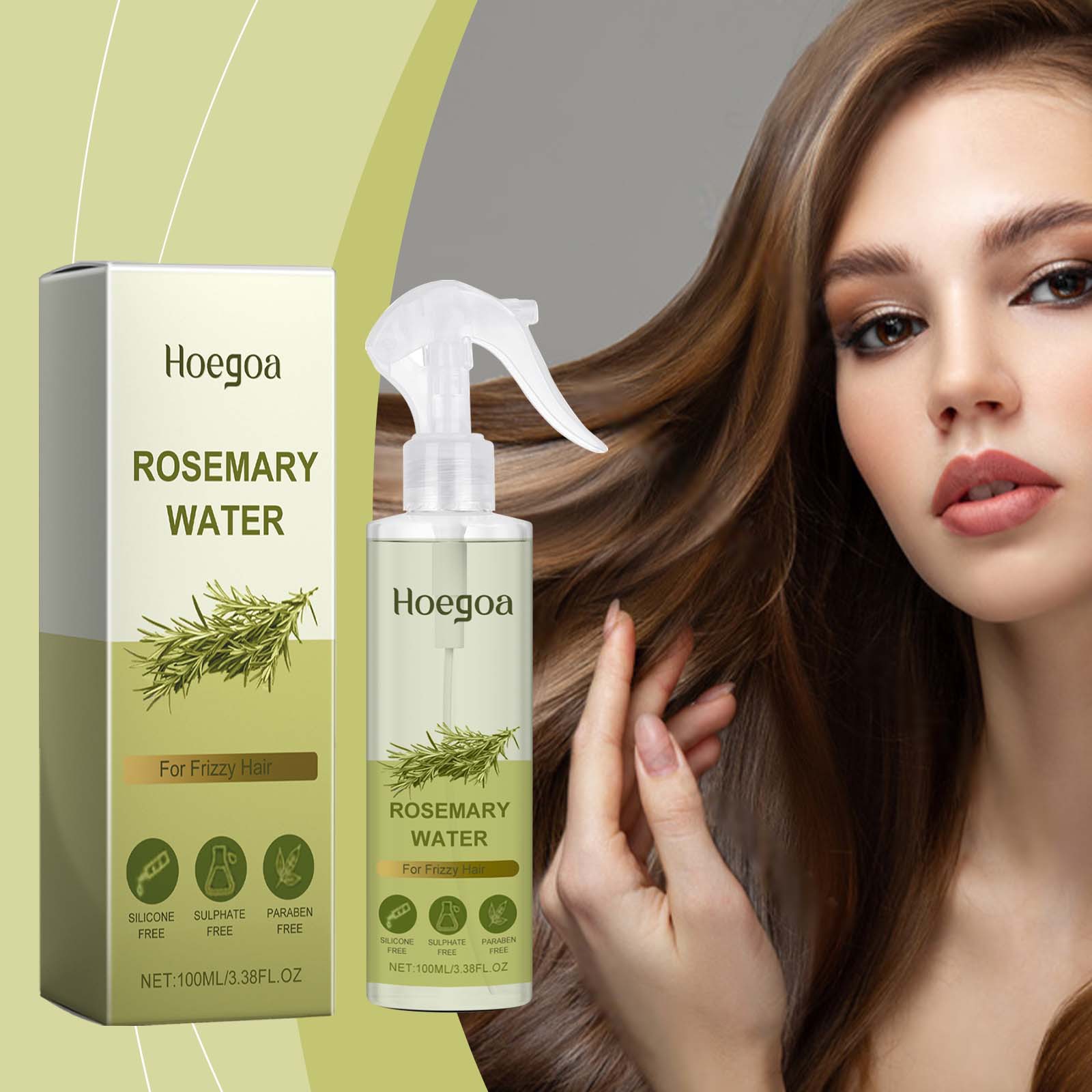 Hoegoa Rosemary Hair Care Spray Gentle Care, Smooth, Fresh, Tough, Caring and Shiny Hair Spray