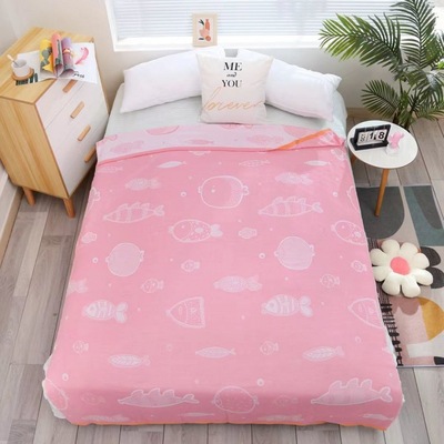 Bamboo fiber Blanket Two Gauze Towel Single Double Borneol summer Thin section summer quilt Cool in summer