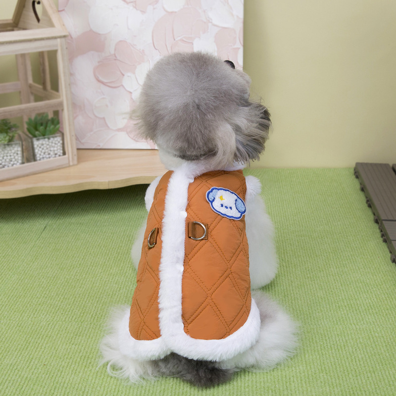 狗服装小型犬狗衣服猫咪秋冬服装宠物衣服新款厂家25双绗线棉背心|undefined