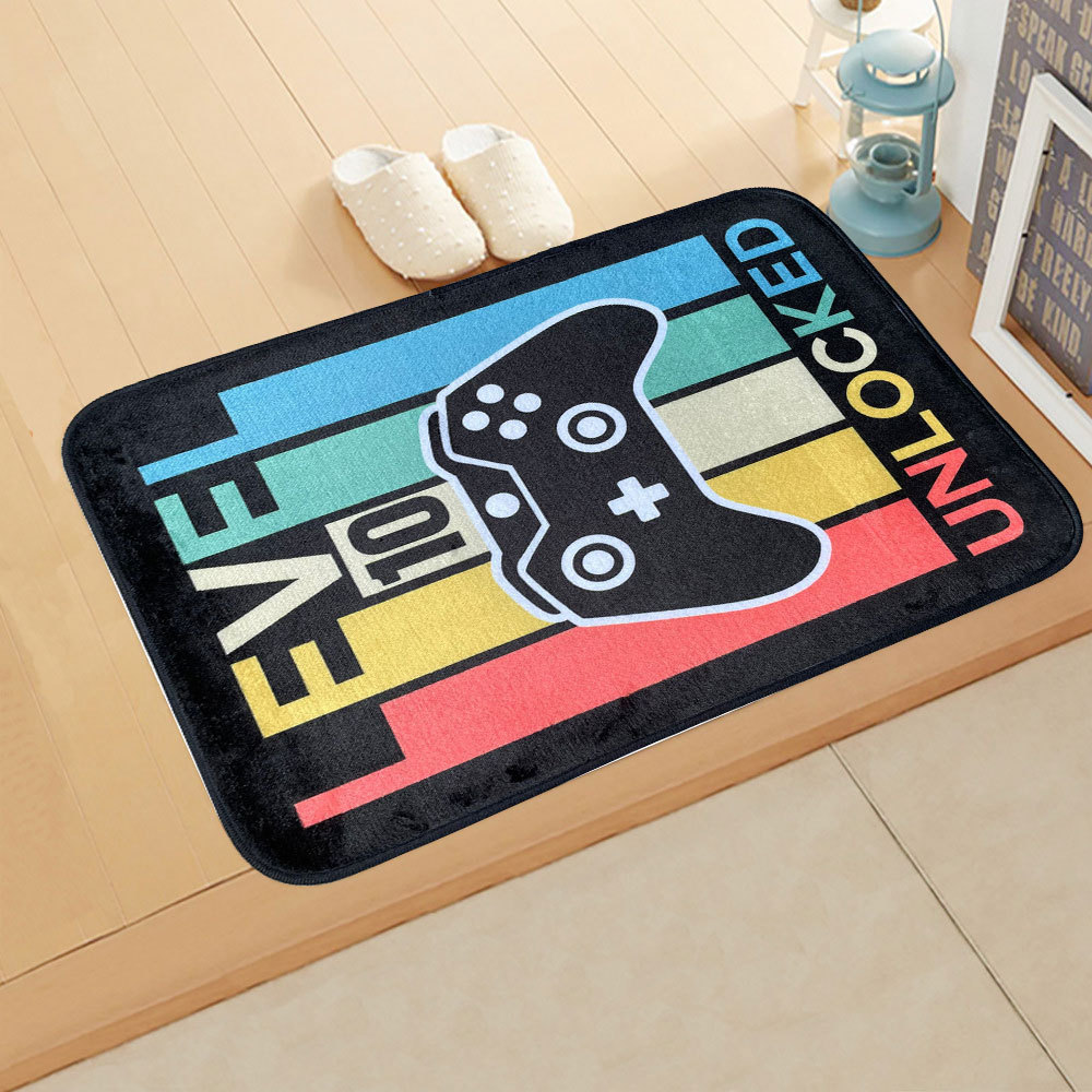 定制时尚地毯进门地垫儿童卧室主题卡通地毯门口卫浴吸水防滑脚垫